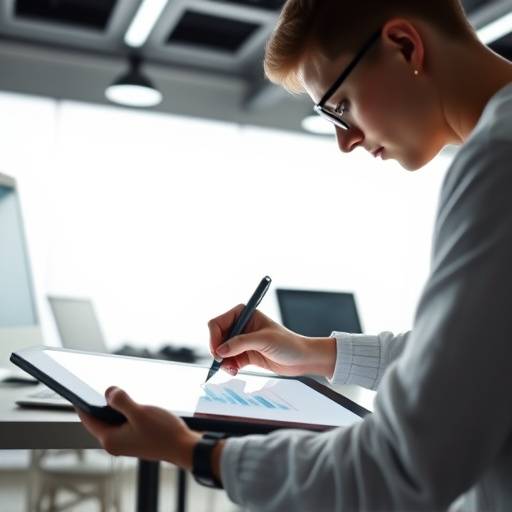 A graphic designer using a pen tablet, indicating the Graphic Design Mastery course.