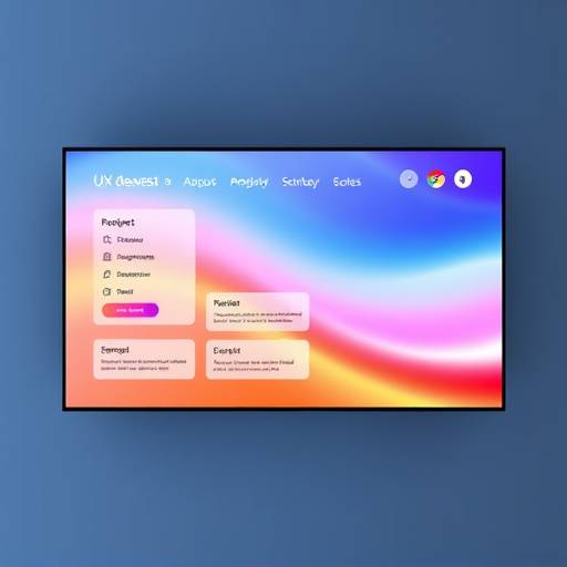 A user interface design on a screen, representing the UX Design Principles course.