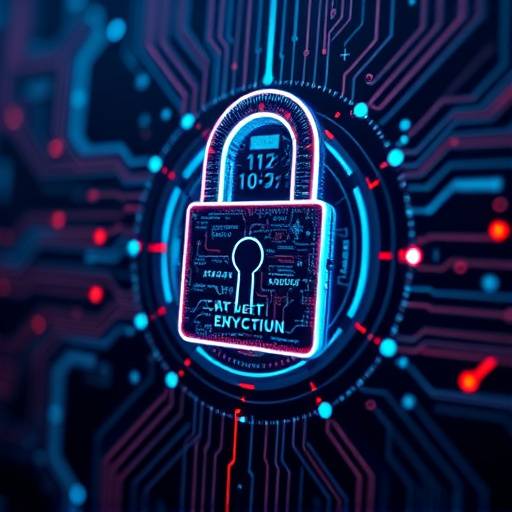 Abstract digital lock representing cybersecurity, illustrating the Advanced Cybersecurity Practices course.