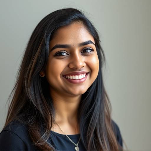Smiling portrait of Anya Sharma, a student testimonial.